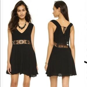 Free People Summer Feeling Black Dress